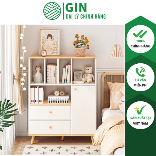 Tủ sách kết hợp tủ đồ cho bé thương hiệu iga - gp167/ gp168