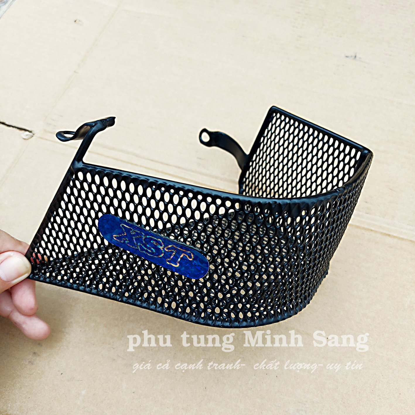 Rổ hông Exciter 135 lưới sắt đen đẹp