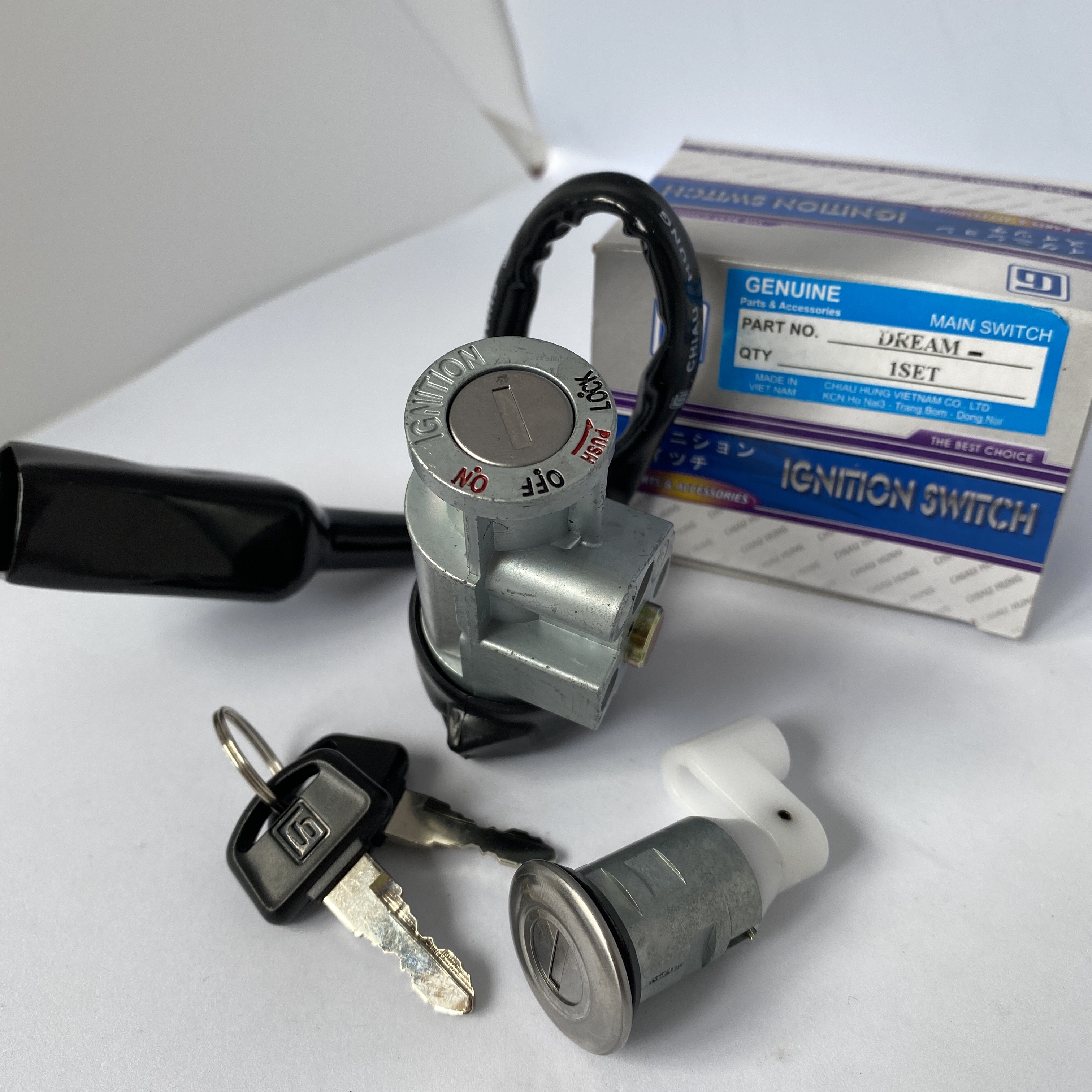 Ổ khóa 2 cạnh xe máy honda dream bảo hành 1 năm 1 đổi 1