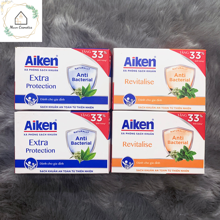 Xà bông cục aiken sạch khuẩn 120g