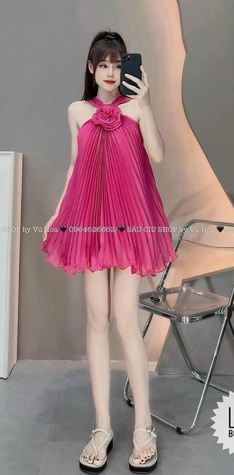 Đồ bộ thun đùi dập ly kèm ảnh thật chất vải áo yếm babydoll dáng dài đính nơ set màu hè đi biển đi chơi dễ thương
