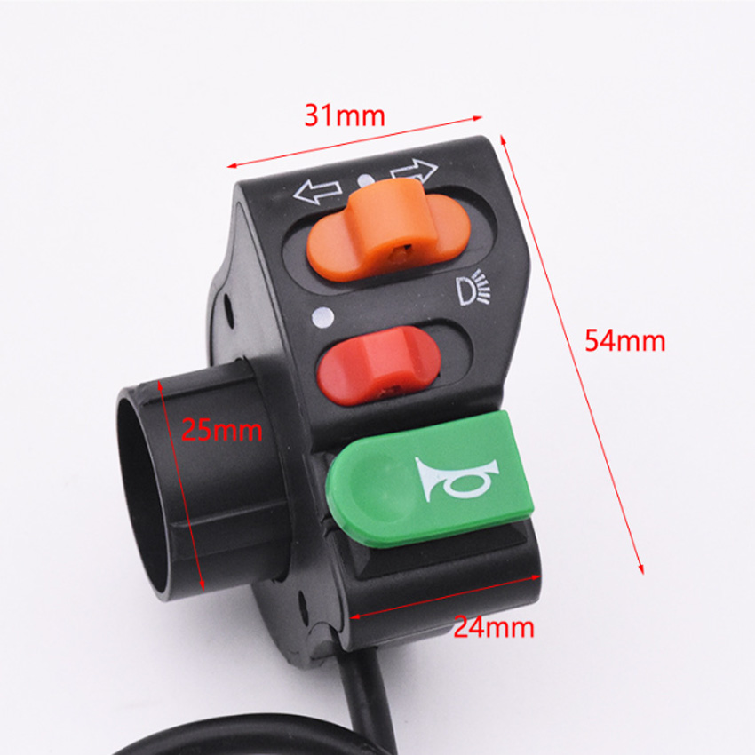 Bộ cùm công tắc domino trái cho xe đạp điện, xe điện, xe máy điện ti0493