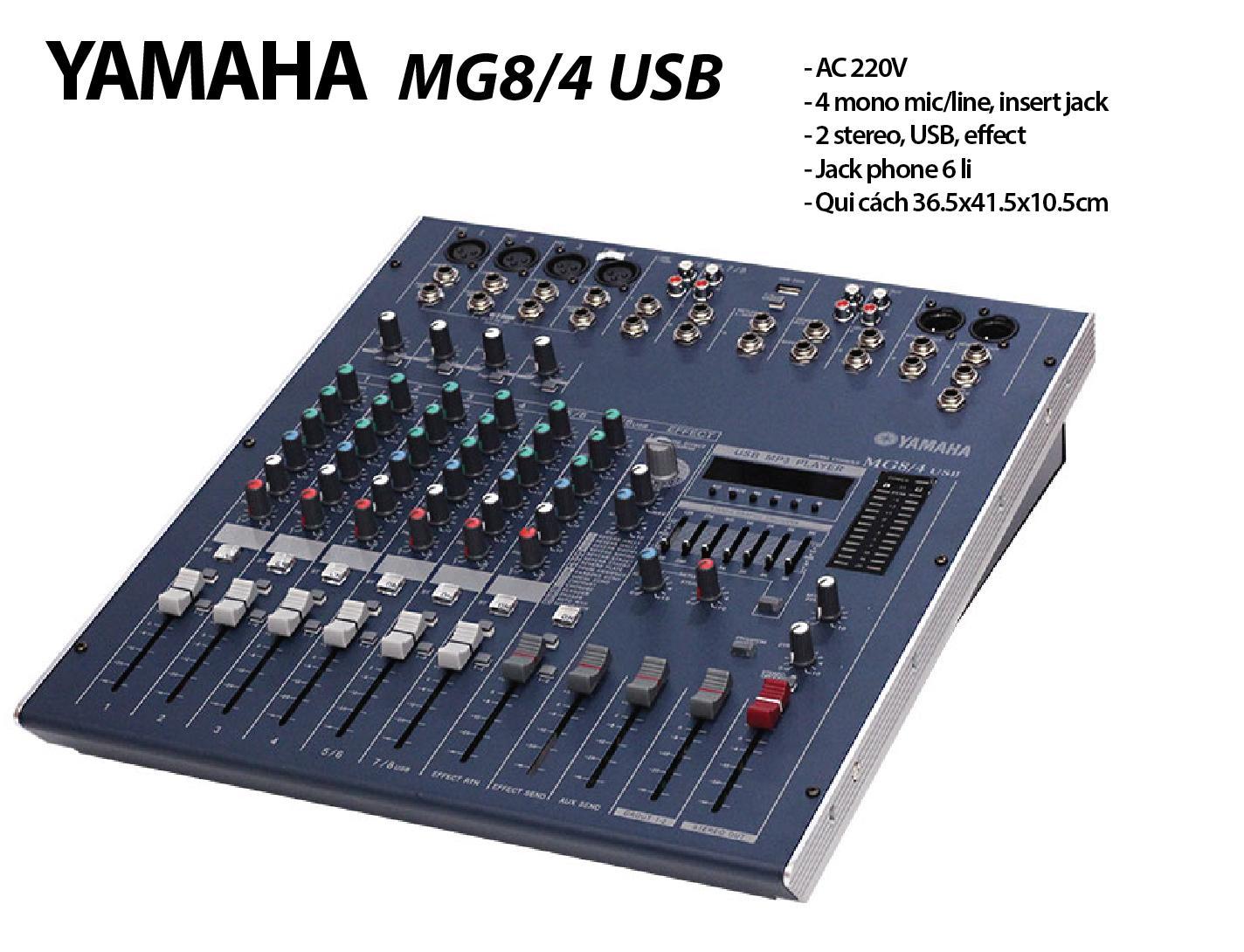 Mixer yamaha mg8 / 4usb