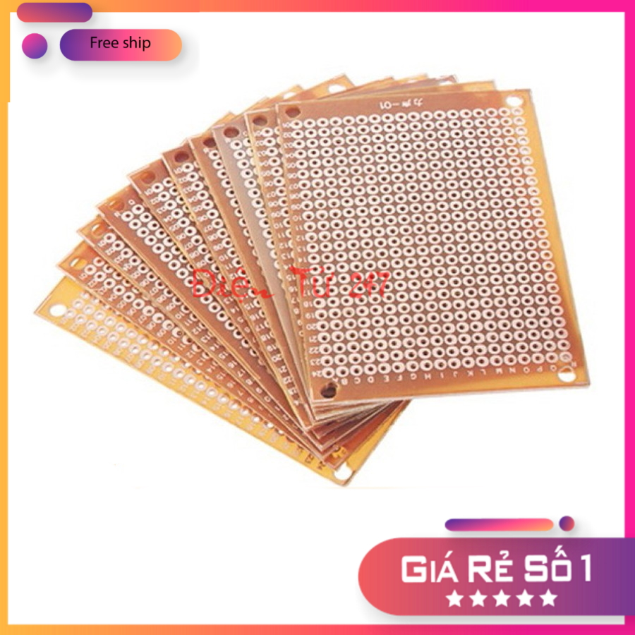 Bảng mạch - board pcb đục lỗ 5x7cm
