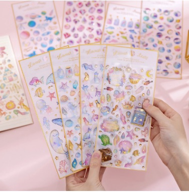 Sticker dán nhiều họa tiết hình ảnh dễ thương
