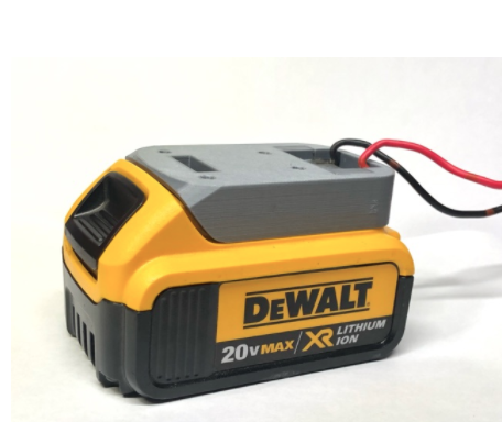 Đế lấy nguồn từ pin Dewalt 20v