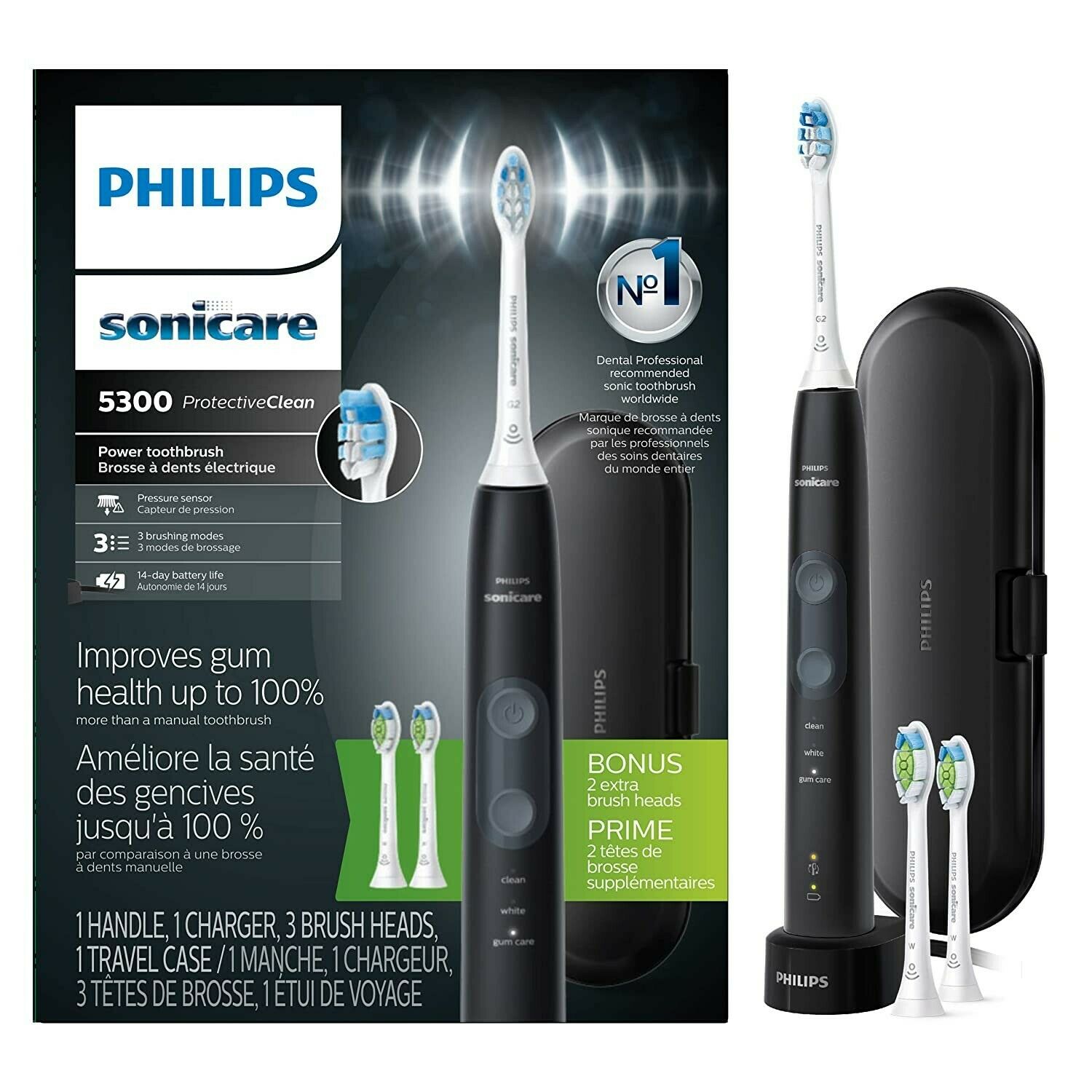 Bàn chải đánh răng điện philips sonicare 5300 - hx6423/34 giá rẻ