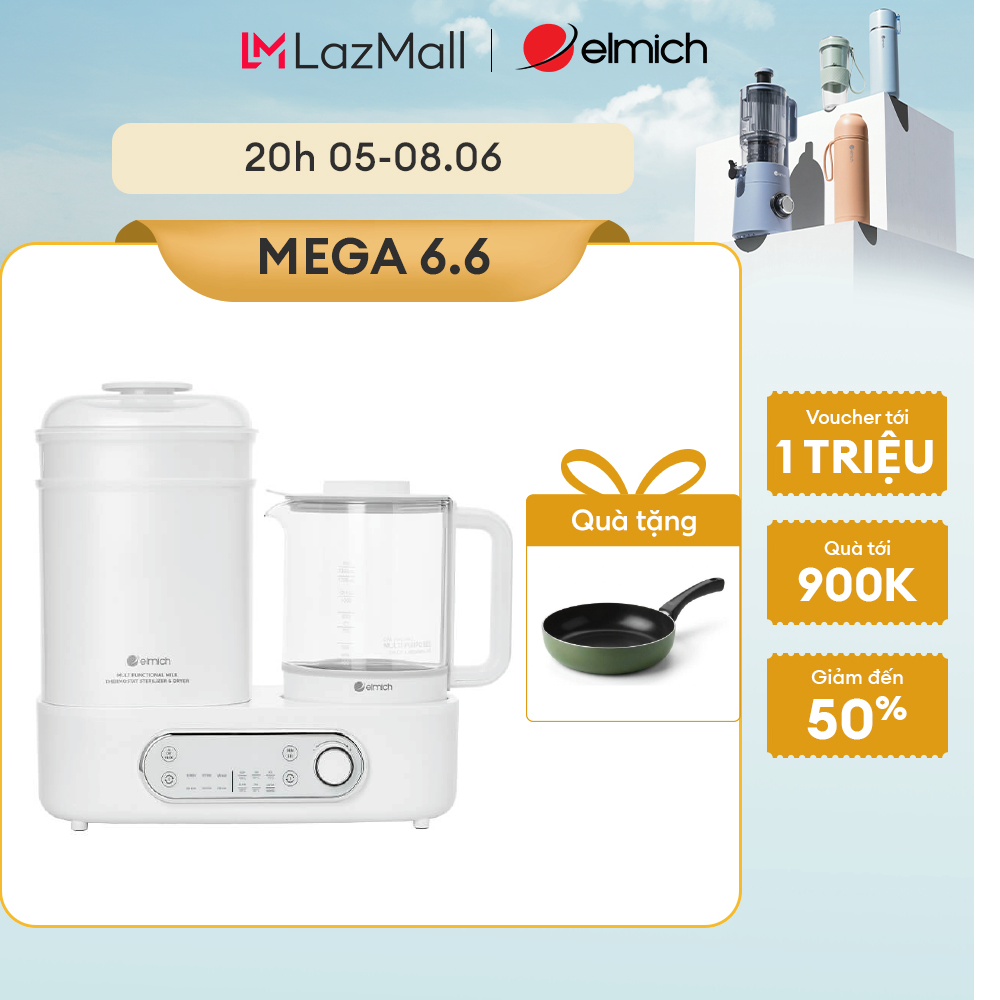 (MEGA 6.6)Máy tiệt trùng sấy khô và đun nước đa năng Elmich Babycare PTE-8781