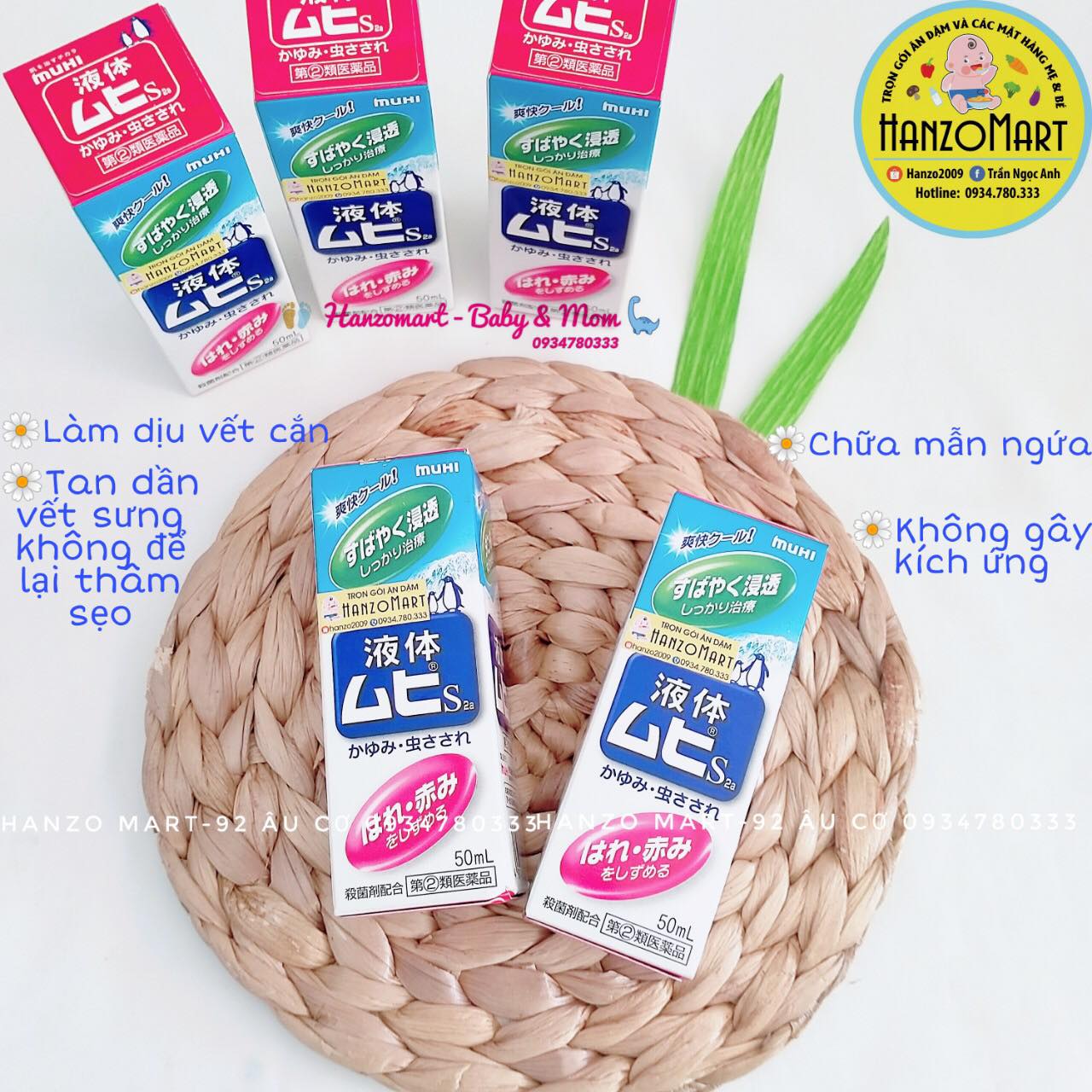 Lăn muỗi và côn trùng cắn muhi
