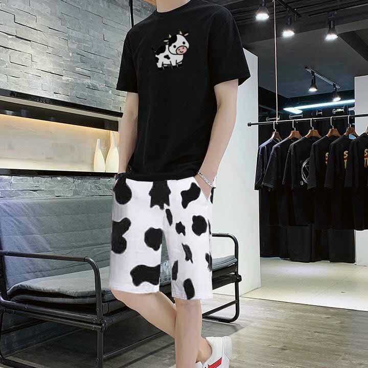 Set Bộ hình con bò sữa thời trang