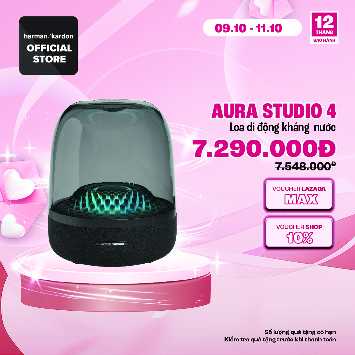 Loa Bluetooth Để Bàn Harman Kardon Aura Studio 4 - Hàng Chính Hãng