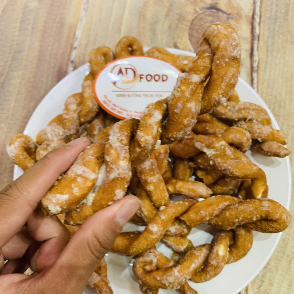 Gói 200g Bánh quẩy ngào đường xoắn gói dùng thử