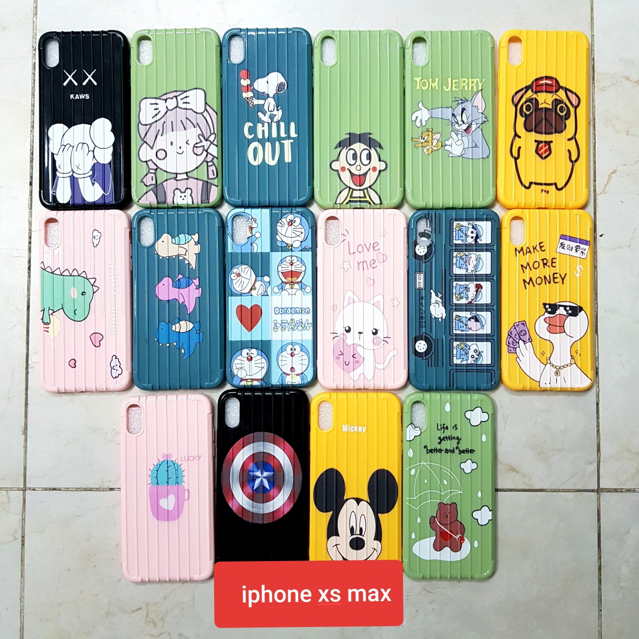 Ốp lưng vali hoạt hình cute dành cho iphone Xmax