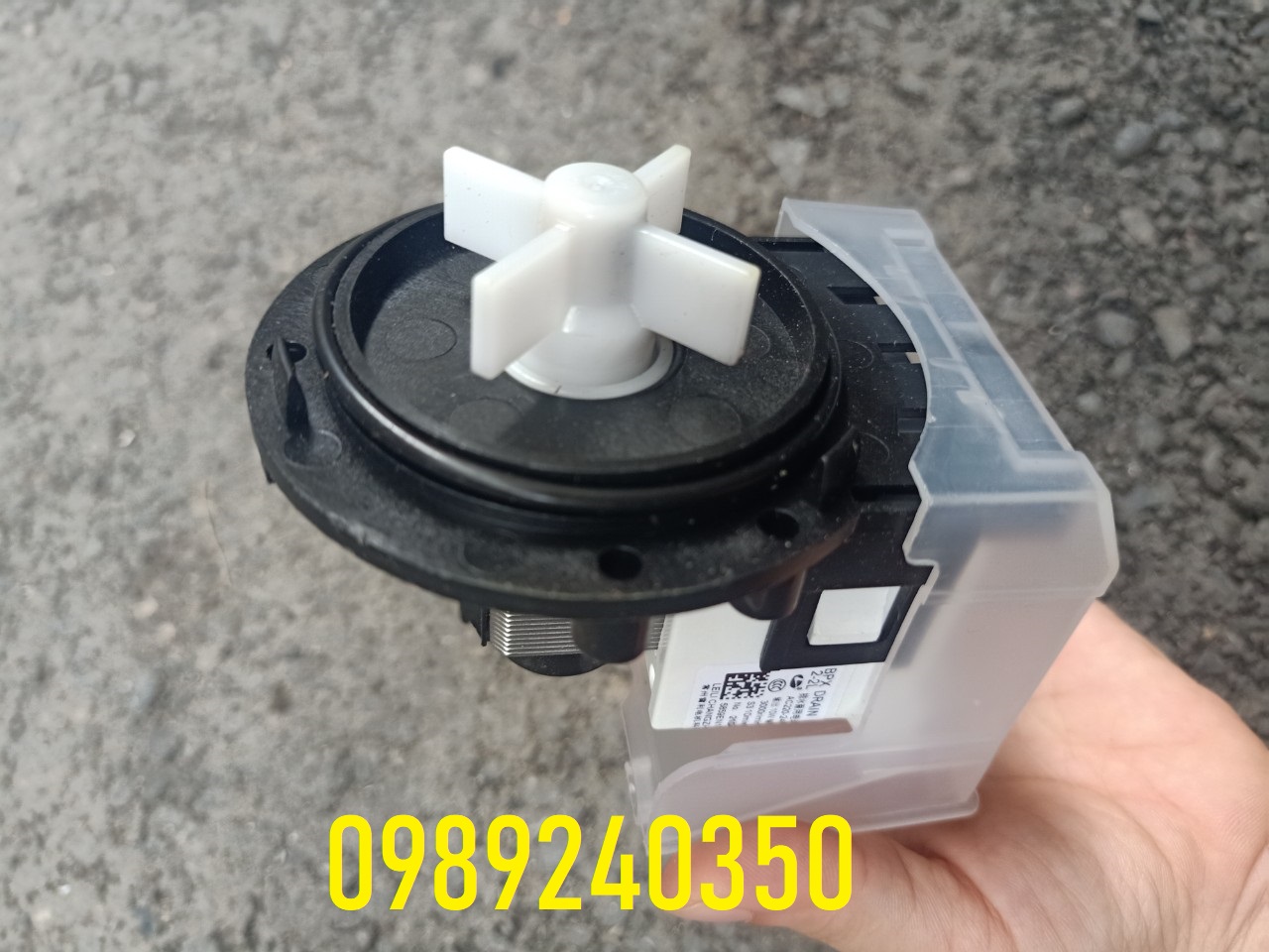 Bơm xả máy giặt cửa ngang bắt vít