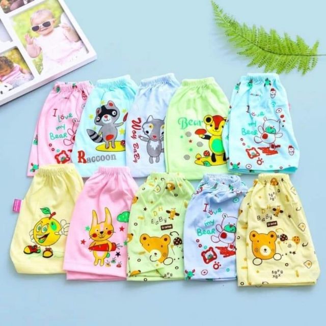 Combo 10 quần short, quần ngố cho bé trai, bé gái