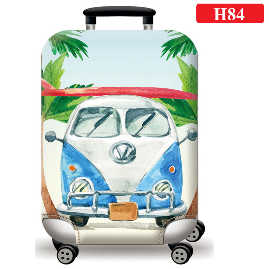 Túi bọc bảo vệ vali -áo vỏ bọc vali - xe bus h84 size s m l xl hpvalioem