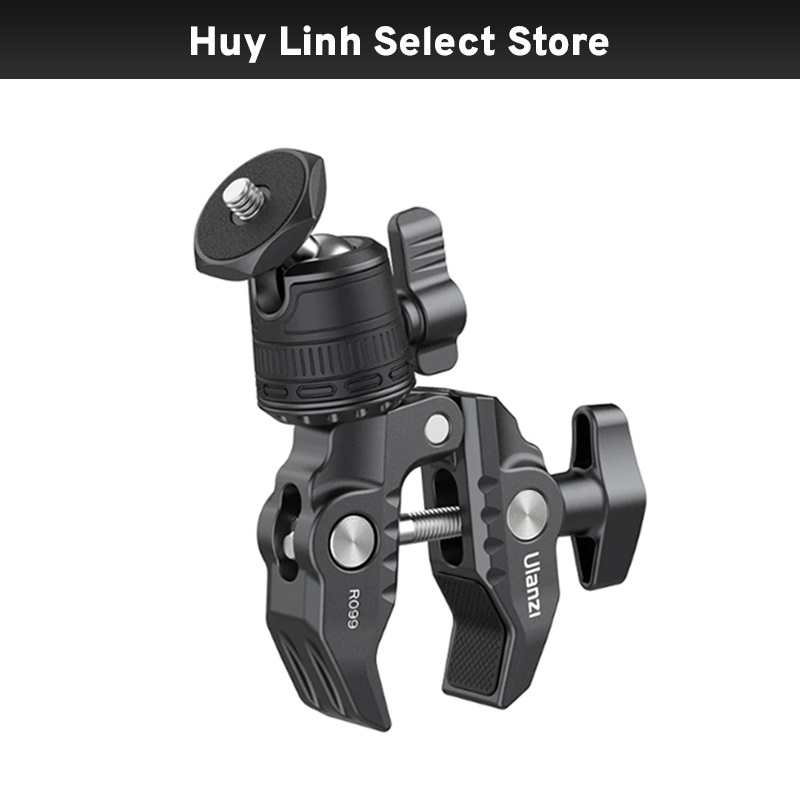 Ulanzi R099 Super Clamp - Kẹp kim loại đa năng Xoay 360 độ chuyển đổi ra ngàm 1/4 inch