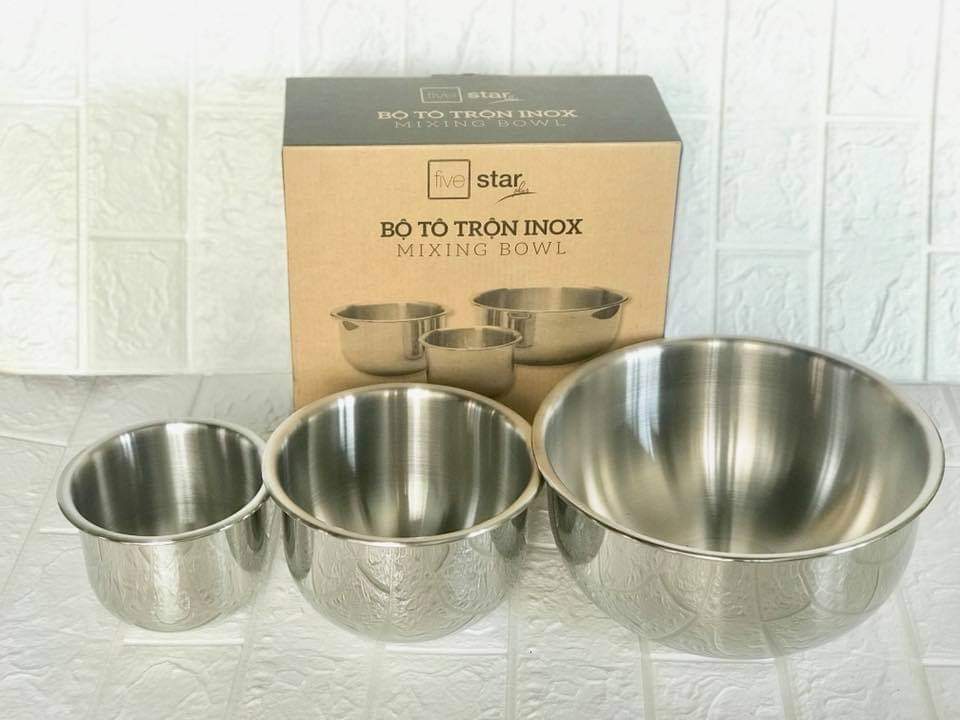 Bộ thố inox 3 món fivestar