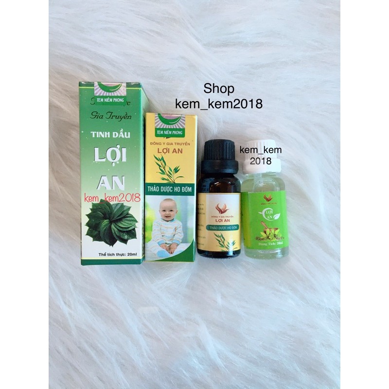 2 lọ tinh dầu trầu không và thảo .d.ư.ợ.c. ho đờm lợi an