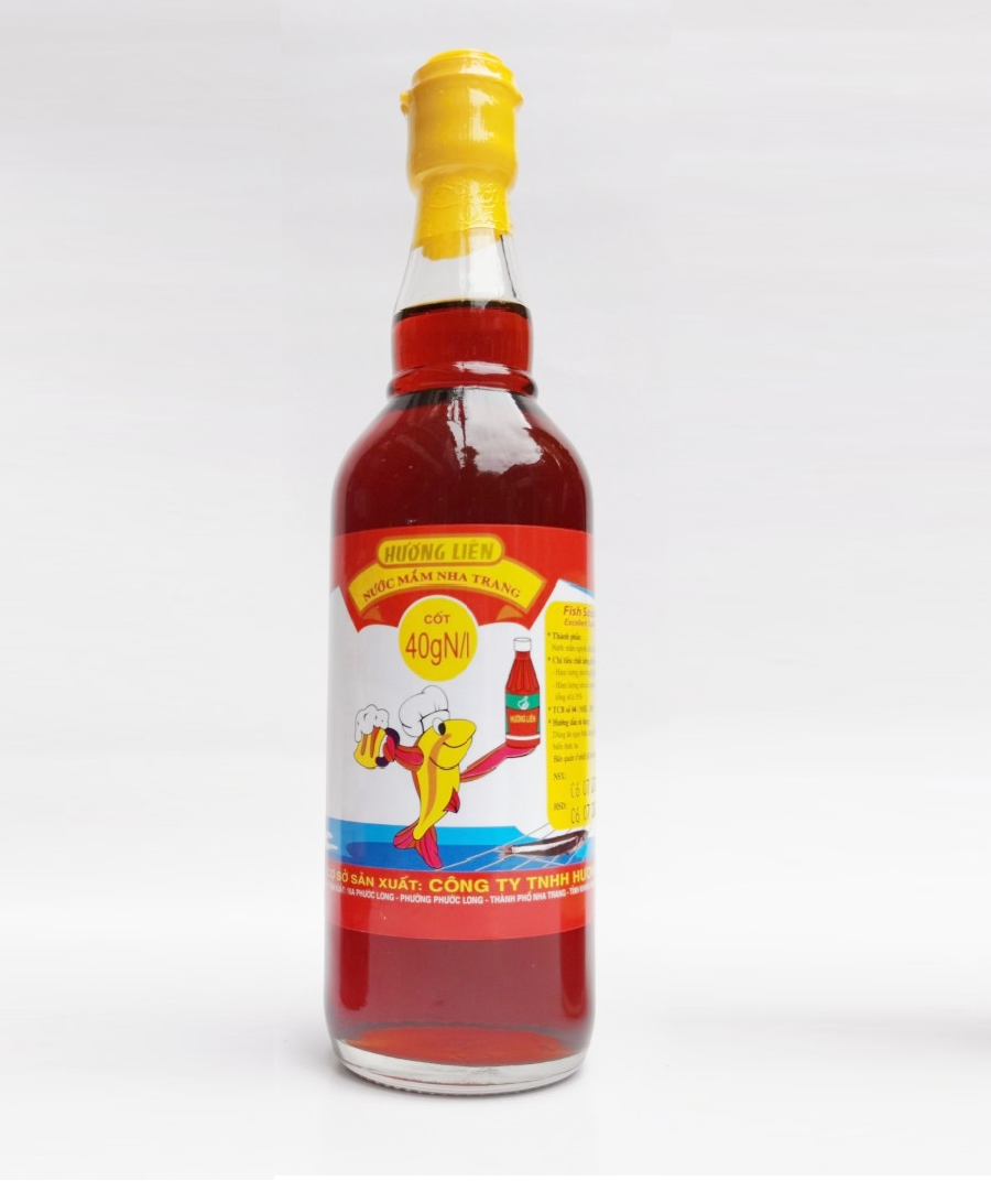 Nước mắm cá cơm Nha Trang 40 đạm (500ml) - vị truyền thống (Hương Liên)