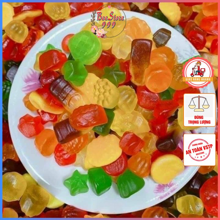 1kg kẹo dẻo chíp chíp trái cây xix nhiều vị siêu ngon