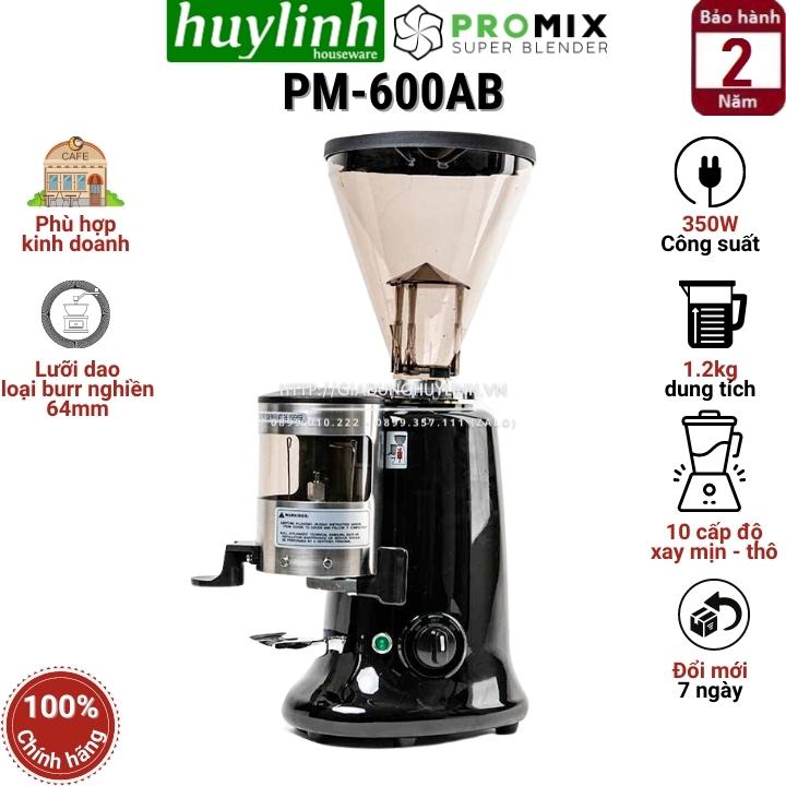 Máy xay cà phê chuyên nghiệp promix pm-600ab - bán tự động - lưỡi dao 64mm - 350w