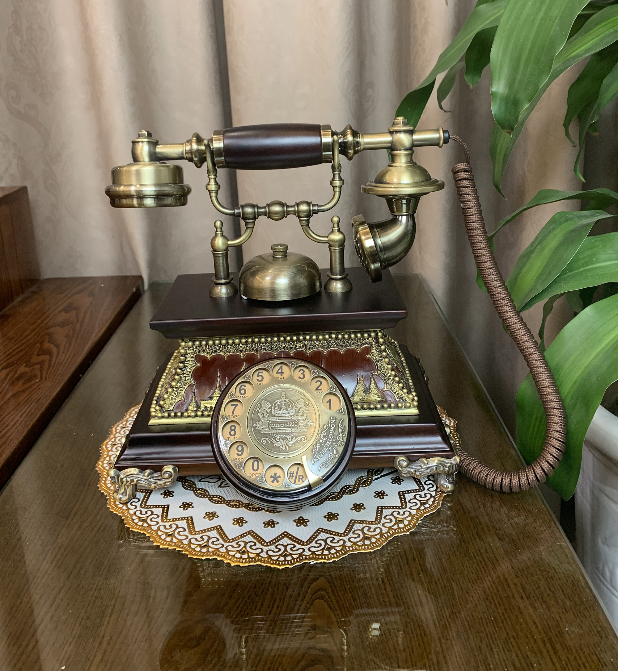 ĐIỆN THOẠI BÀN MẪU CỔ ĐIỂN (PHÍM QUAY - CHUÔNG TO - LẮP SIM DI ĐỘNG)