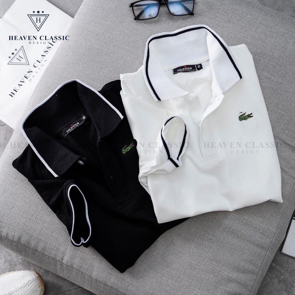 Áo polo Nam Cá Sấu Có Cổ Vải Dày Không Xù Lông