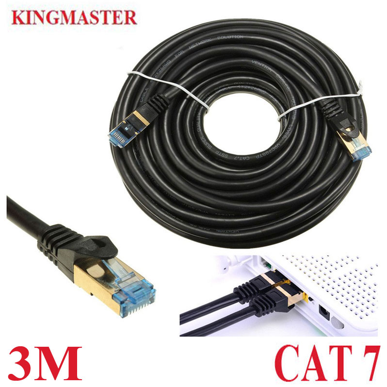 [HCM]CÁP LAN DÂY MẠNG INTERNET CAT7 SSTP KINGMASTER 3M