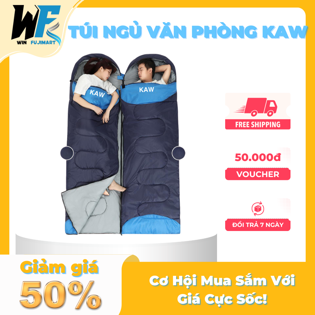 Túi ngủ văn phòng kaw siêu nhẹ giữ nhiệt tốt phù hợp với ngủ trưa văn phòng, đi phượt, đi du lịch, dã ngoại tiện lợi