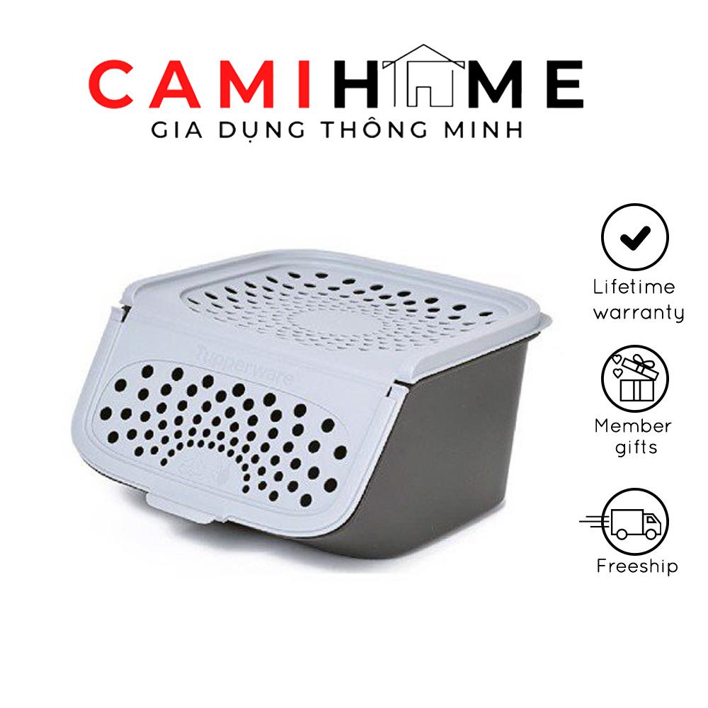 Rổ đựng hành tỏi, bảo quản thực phẩm access mate 2.3l tupperware, đựng đồ khô
