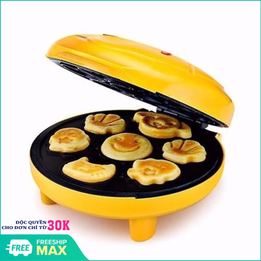 Máy Nướng Bánh Hình Thú - Thiết kế cao cấp - Nướng bánh dễ dàng - Máy Nướng Bánh 7 Khuôn Làm Bánh Bằng Điện