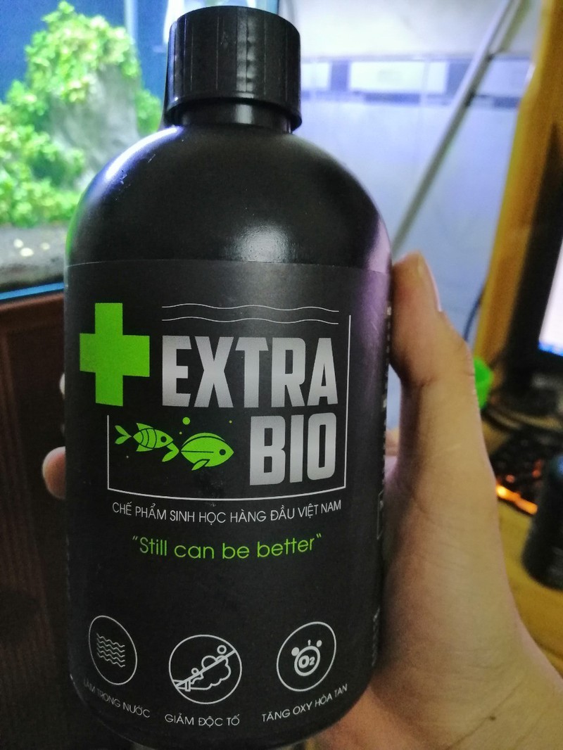 Vi sinh làm trong nước bể cá cảnh extra bio chai dung tích 250ml, 500ml và 1l
