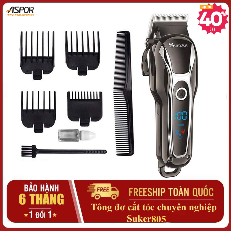 Tong đơ tóc Suker 805 Cắt tóc người lớn trẻ em - Tông đơ hair salon ( Màu  đen )