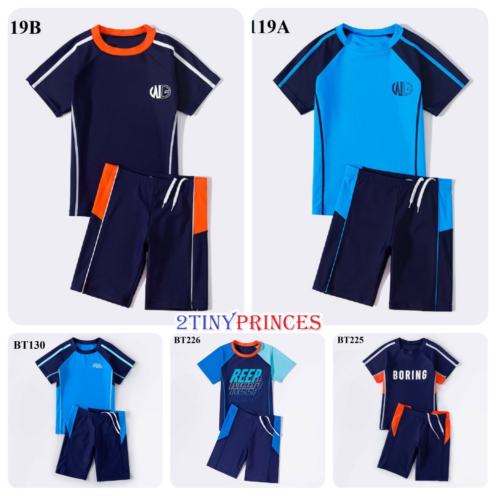 Bộ đồ bơi tay ngắn cho bé trai size đại DBBT119