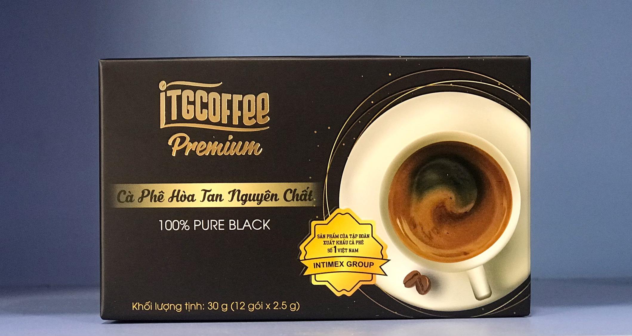 [HCM] [HỘP 12 GÓI] Cà phê ĐEN nguyên chất ITGCOFFEE PREMIUM - 100% pure black - CHUẨN GU CÀ PHÊ ARABICA - BẢO NHIÊN SHOP.