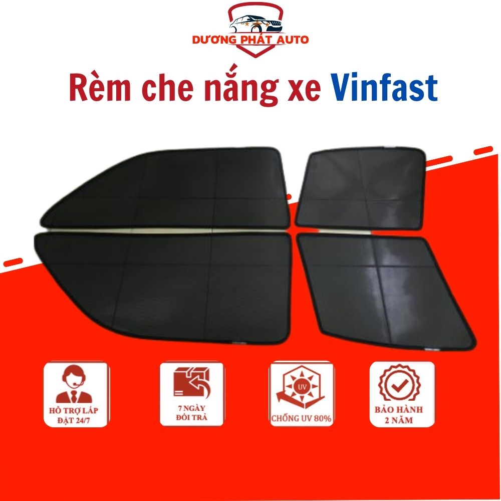 Rèm che nắng xe Vinfast Fadil, VF5, VF8, VF9, VF6, VFe34, Lux A, Lux SA ... rèm che dày,chống tia UV