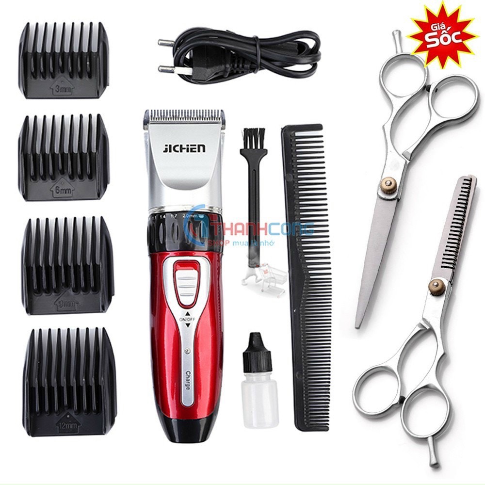 Tông đơ cắt tóc jichennn 4 cữ lược -
