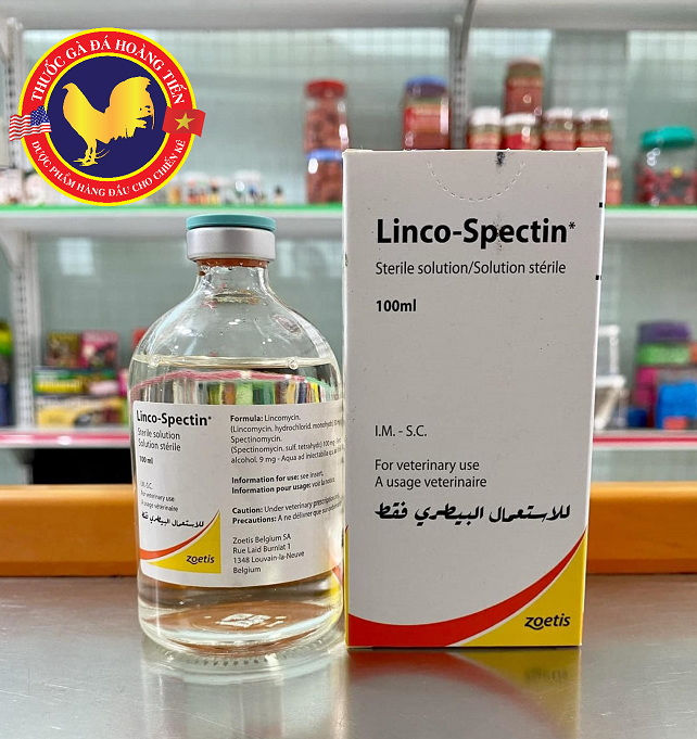 Linco-spectin chai 100ml (nhập từ Mỹ) -  bệnh Khò khè, sỗ mũi, phù đầu, phân xanh, phân trắng trên gà
