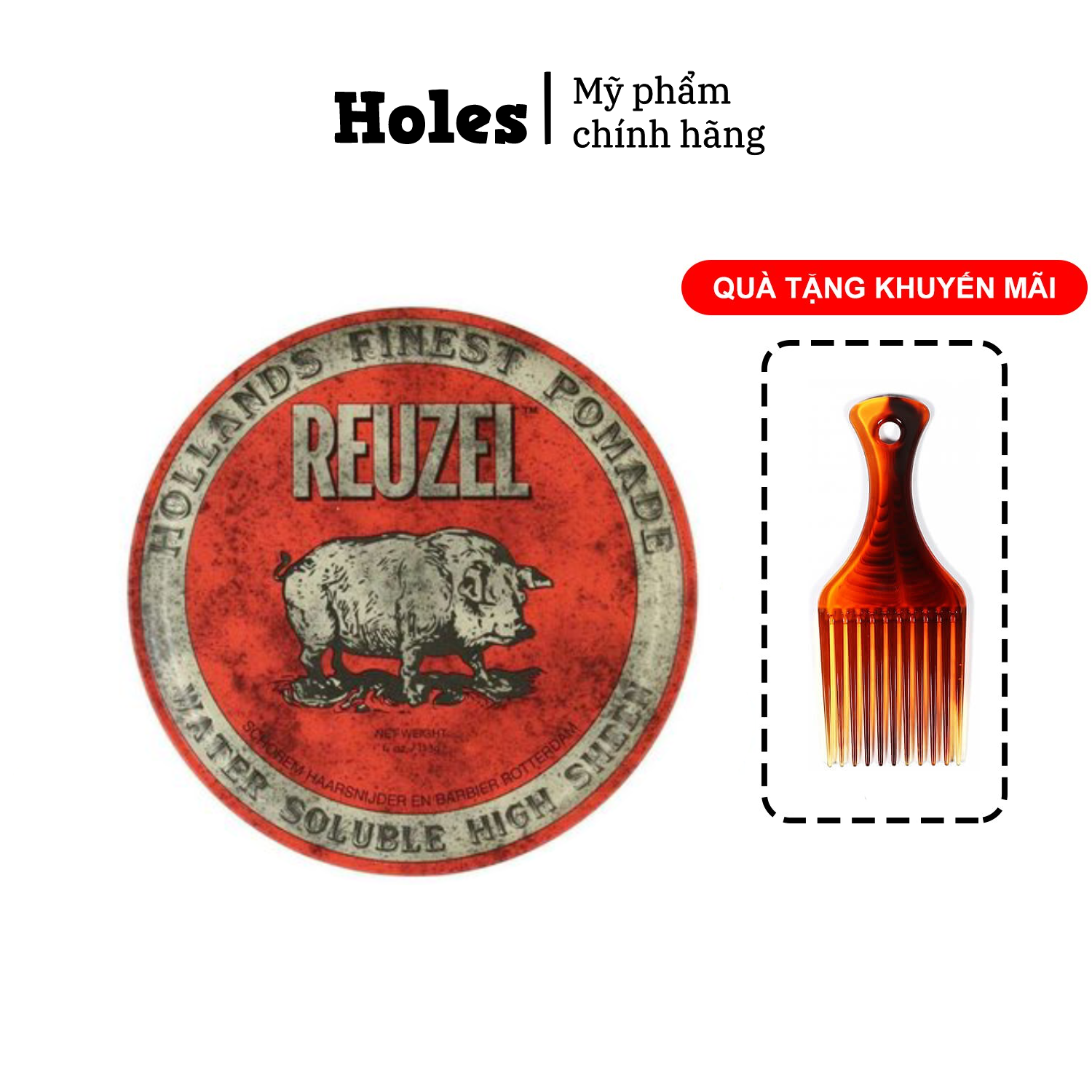 Sáp vuốt tóc Reuzel Red Pomade - 113gr