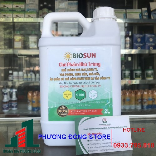 Dung dịch khử khuẩn Bio Sun (Can 2 lít)