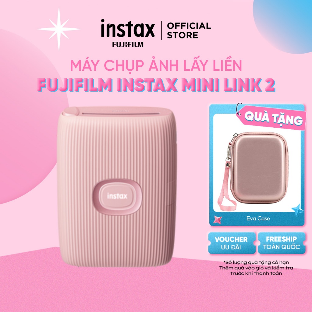 Máy in ảnh lấy liền fujifilm instax mini link ii - bảo hành 12 tháng