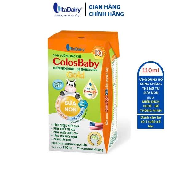Sữa bột pha sẵn Colosbaby IQ Gold 110ml