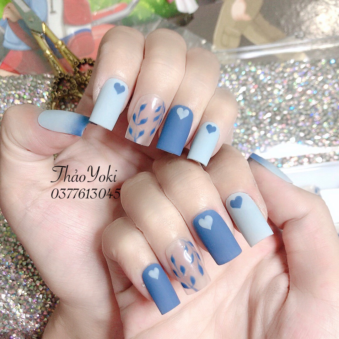 Móng tay giả Nail thiết kế Nailbox bộ 24 móng