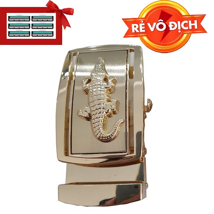 Đầu khóa thắt lưng cá sấu Ruby Luxury tặng kèm 6 lưỡi dao cạo râu kép giá 60.000 đ