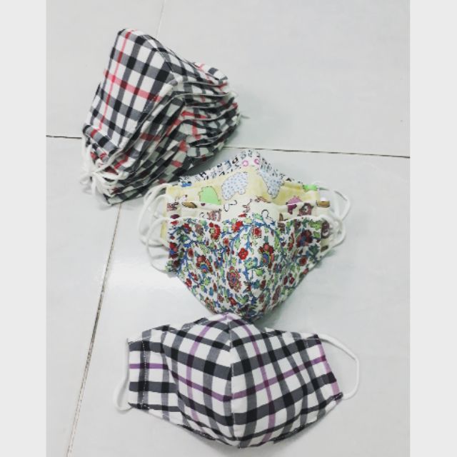 Khẩu trang vải trẻ em - hàng 3 lớp vải xịn