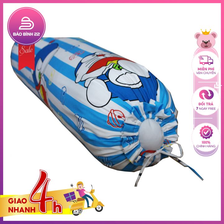 Áo gối ôm size 80 x 25cm chất vải cotton Thắng Lợi dày mịn mát Bảo Bình 22 - Chat chọn mẫu - vỏ gối ôm