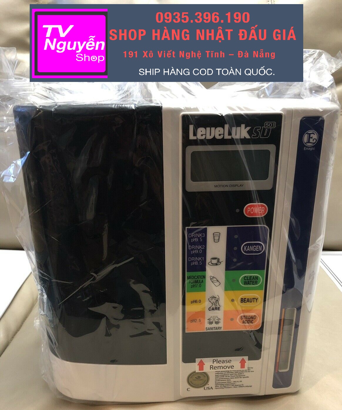 Máy lọc nước Kangen Leveluk SD 501 chính hãng mới 100% bảo hành 5 năm