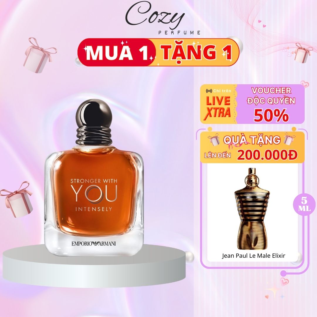 Nước hoa nam Emporio Armani Stronger With You Chiết 5ml/10ml Hương thơm Nam tính, Quyến rũ, Lịch lãm - Cozy Perfume