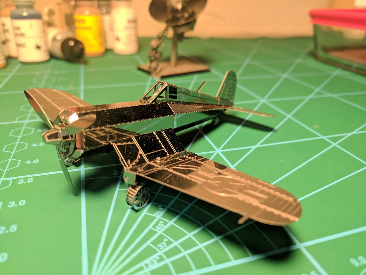 Mô Hình Lắp Ráp 3D Kim Loại Máy Bay Chiến Đấu Chance Vought F4U Corsair [Chưa Lắp]